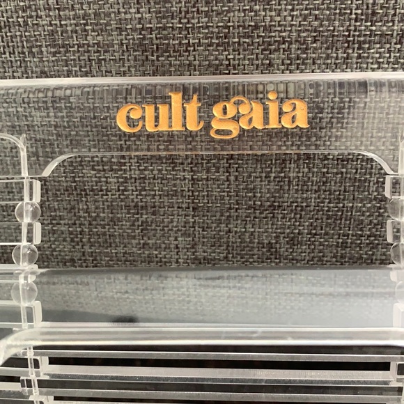 Cult Gaia clear/acrylic top handle clutch - Picture 4 of 6
